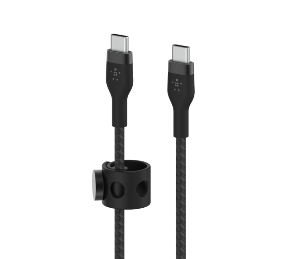Belkin USB-C - USB-C 2.0 Braided Silicone 1m Black - 733234 - zdjęcie 2